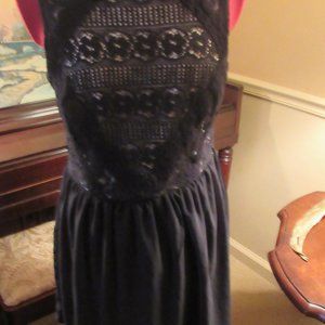 womens dress - REWIND - Black Lace and Chiffon